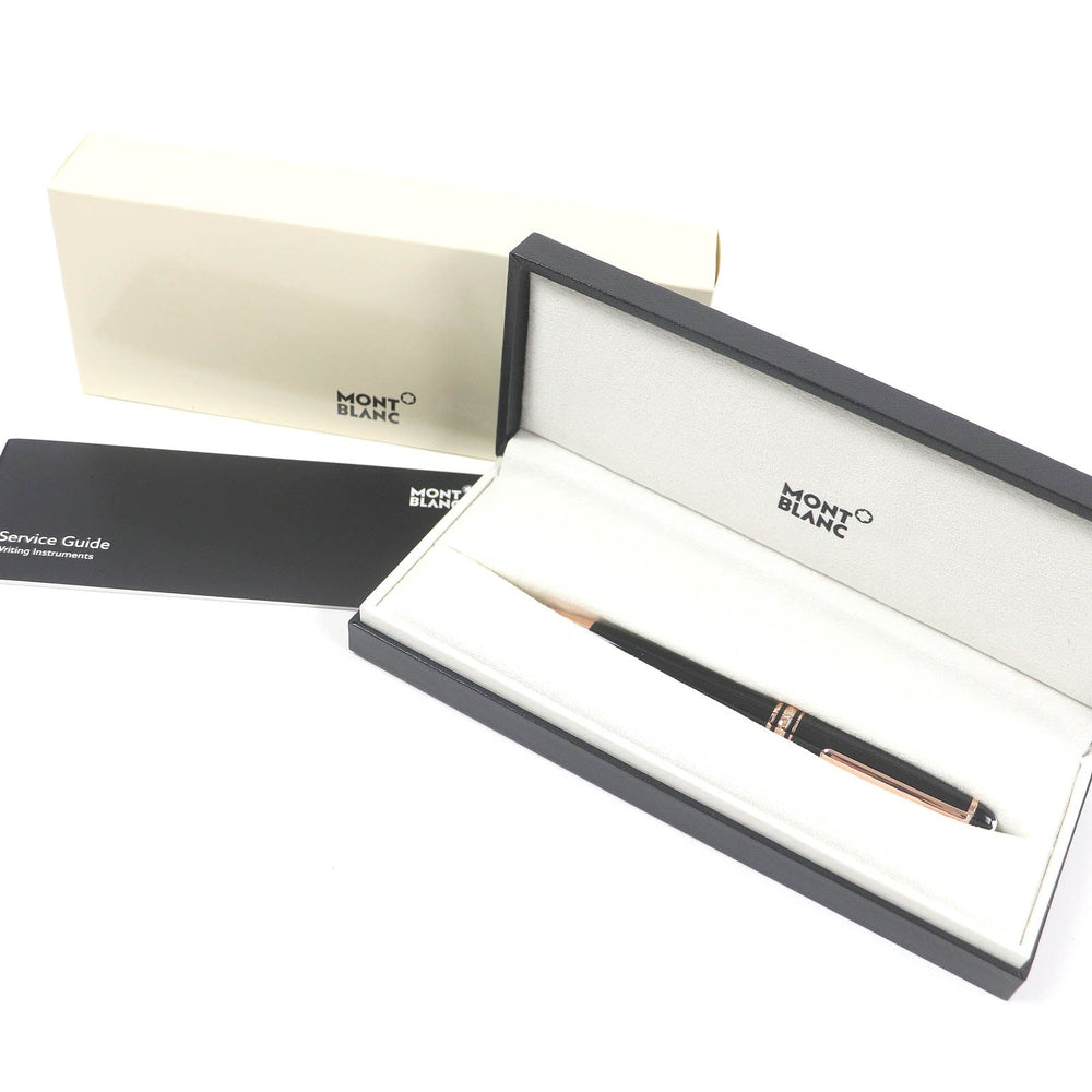 MONTBLANC Ballpoint pen Main: Precious resin Black Red Gold mens Used Authentic
