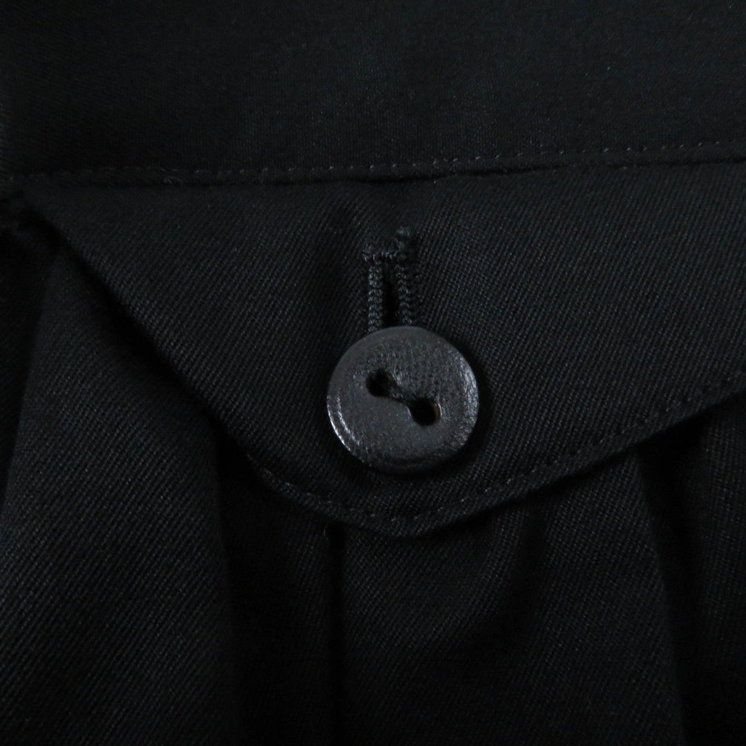 HERMES skirt Main: 100% cotton, some parts: sheep leather black Women 42 Used Authentic