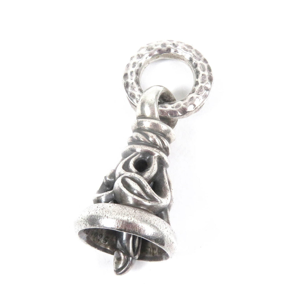 LEONARD KAMHOUT Pendant top Main: SV925 Silver Crane bell M mens Used Authentic