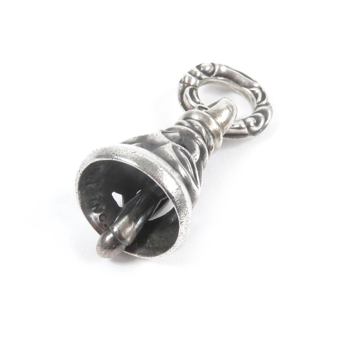 LEONARD KAMHOUT Pendant top Main: SV925 Silver Crane bell M mens Used Authentic