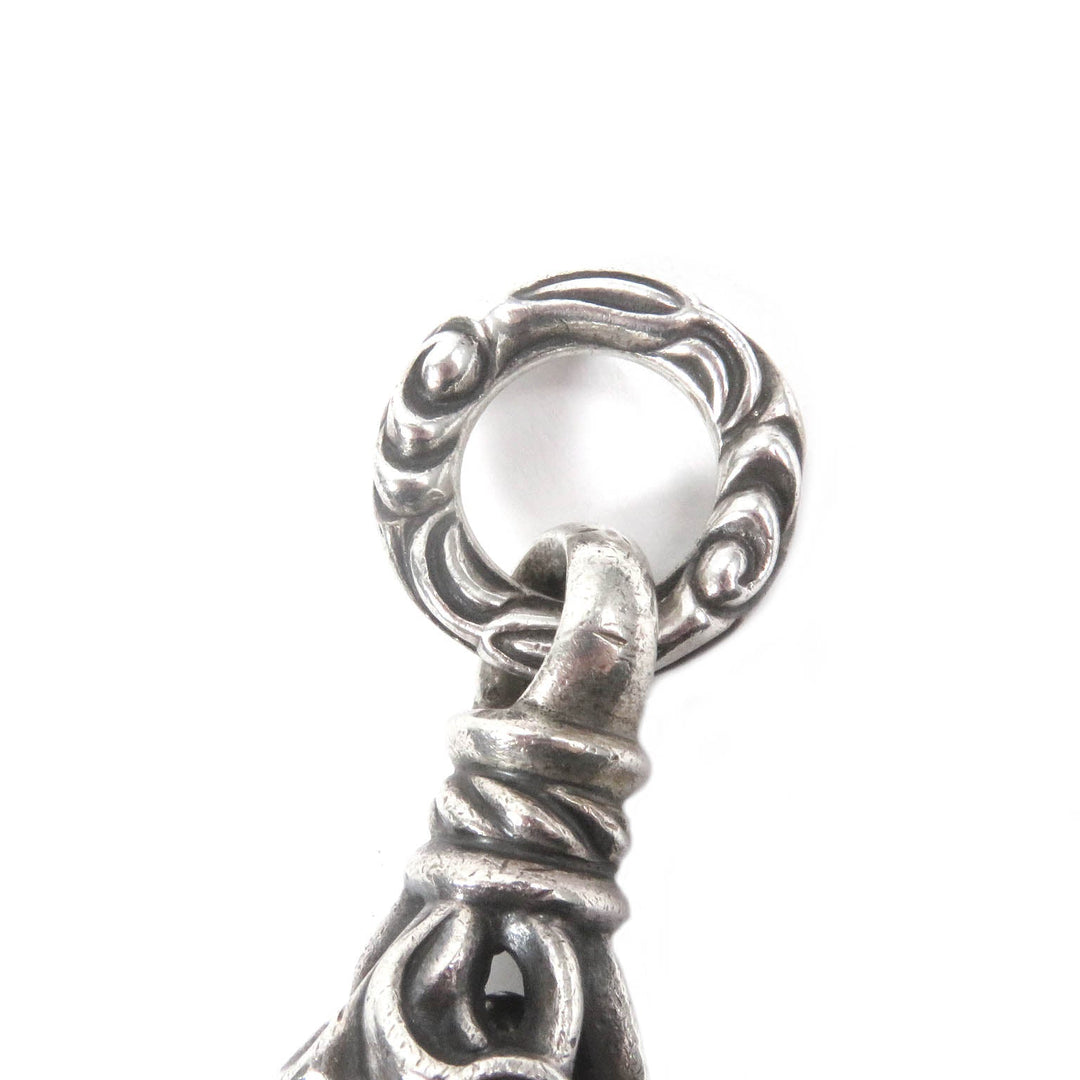 LEONARD KAMHOUT Pendant top Main: SV925 Silver Crane bell M mens Used Authentic