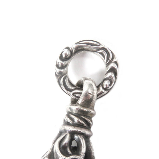 LEONARD KAMHOUT Pendant top Main: SV925 Silver Crane bell M mens Used Authentic