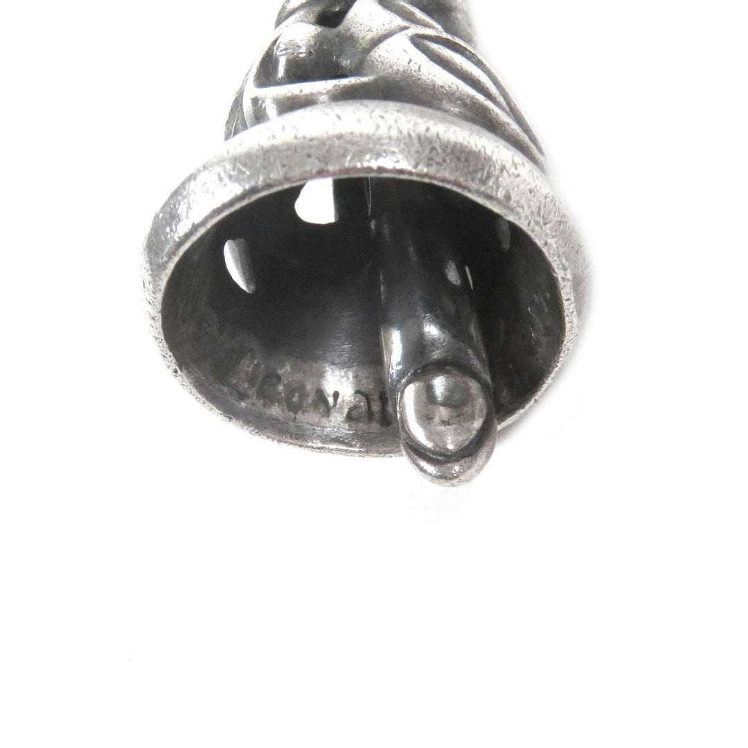 LEONARD KAMHOUT Pendant top Main: SV925 Silver Crane bell M mens Used Authentic