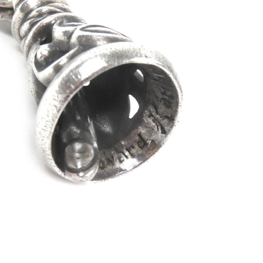 LEONARD KAMHOUT Pendant top Main: SV925 Silver Crane bell M mens Used Authentic