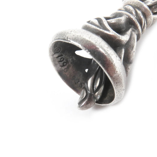LEONARD KAMHOUT Pendant top Main: SV925 Silver Crane bell M mens Used Authentic