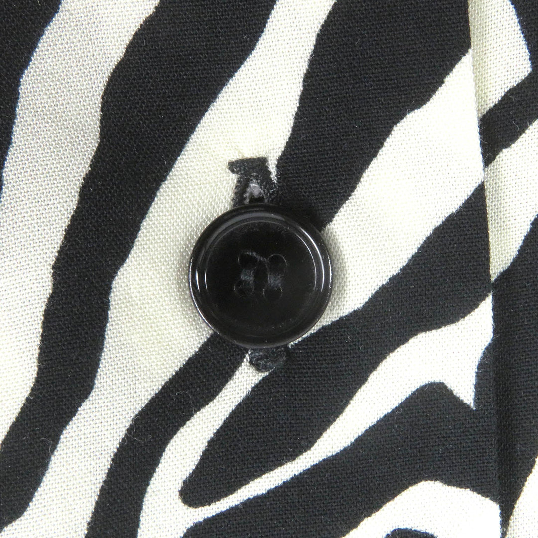 CELINE Short sleeve shirt 2C517235S Main: 100% rayon White black mens 38 Used Authentic