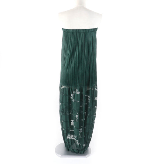 PLEATS PLEASE one piece PP83-JG574 Main: 100% polyester green Women No size Used Authentic