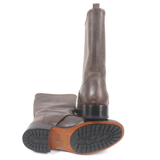 HERMES boots Main: Leather Brown mens 40 Used Authentic