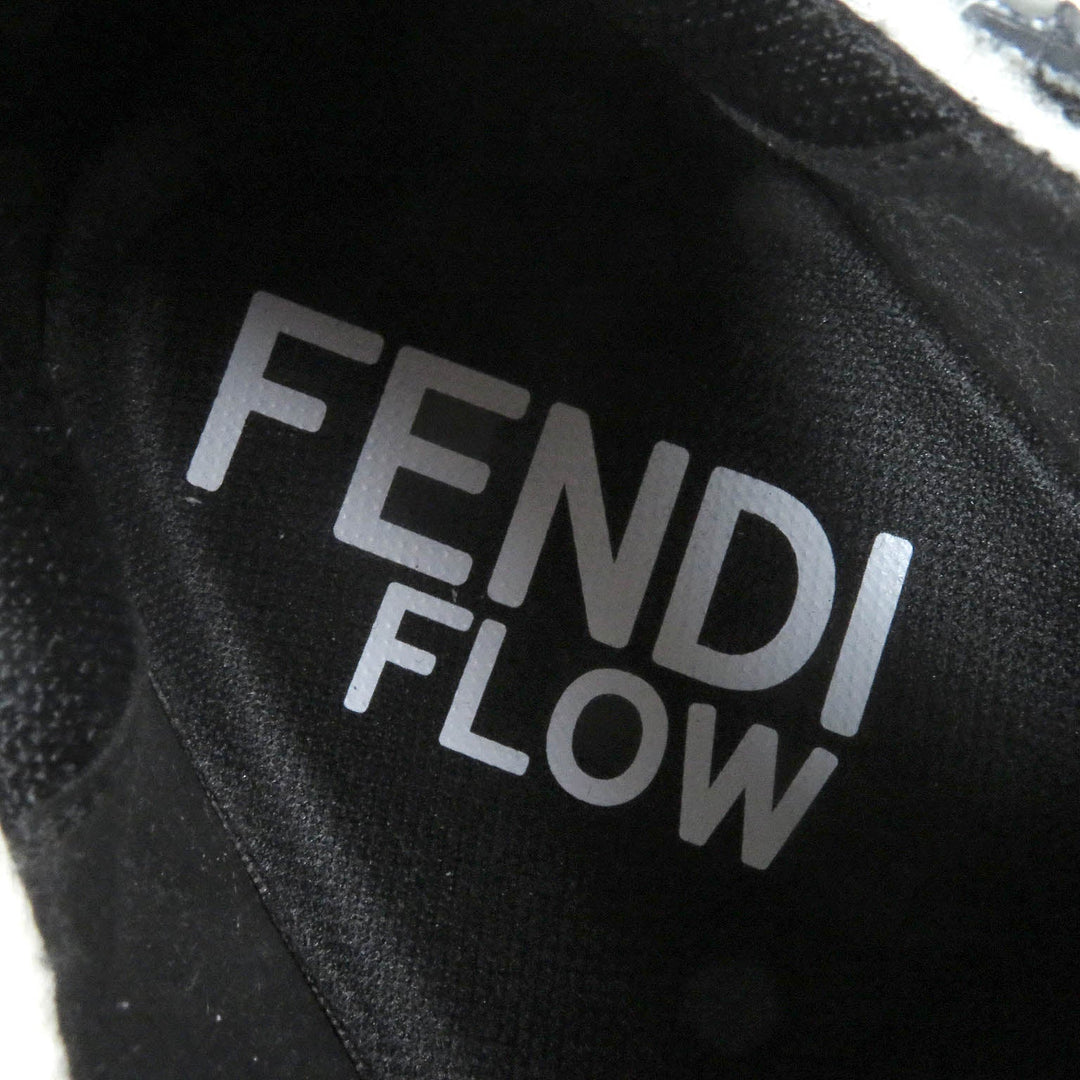 FENDI Low cut sneakers Nylon, Fabric Multi FF logo FLOW mens 7 Used Authentic