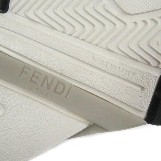 FENDI Low cut sneakers Nylon, Fabric Multi FF logo FLOW mens 7 Used Authentic