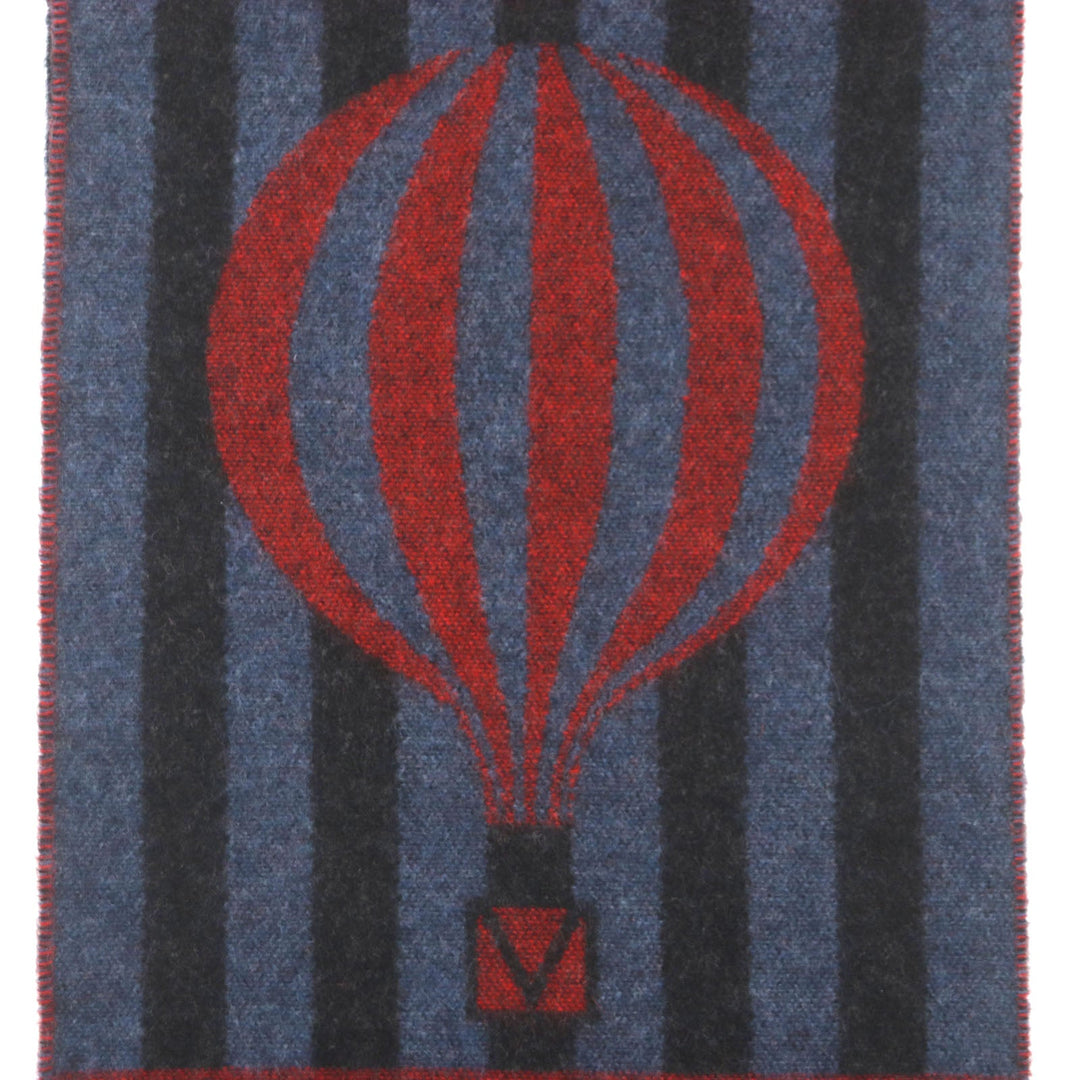 LOUIS VUITTON Scarf M75365 Main: 75% wool, Main: 25% angora Navy mens Used Authentic