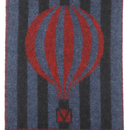 LOUIS VUITTON Scarf M75365 Main: 75% wool, Main: 25% angora Navy mens Used Authentic