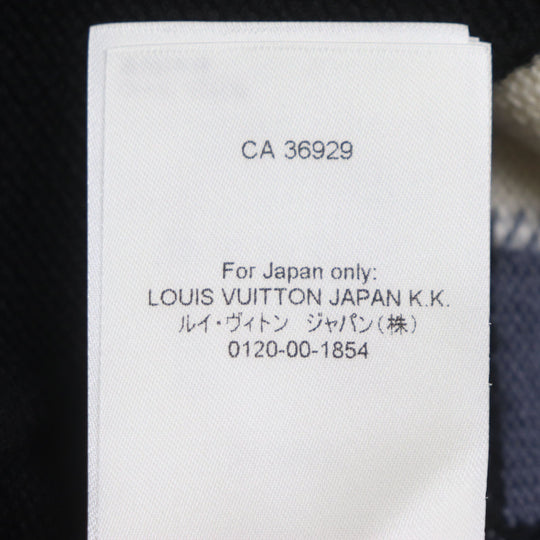 LOUIS VUITTON sweater Main: 100% wool Black Blue Multi LV Fair Isle Macro mens S Used Authentic