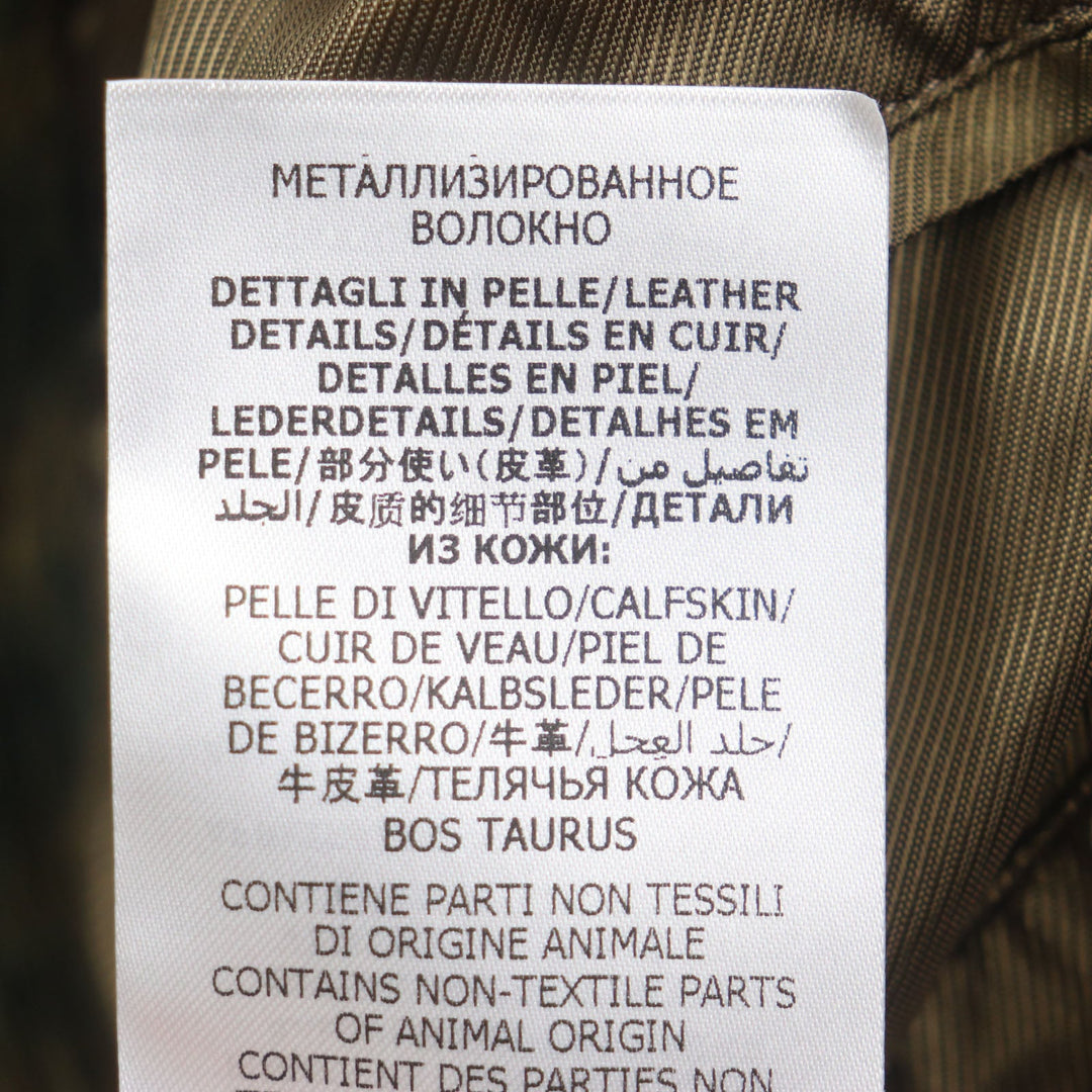 GUCCI Stainless collar coat 639261 Outer: 55% llama, Outer: 45% wool, Lining: 100% rayon, Part: 82% polyester, Part: 18% polyester green mens 44 Used Authentic