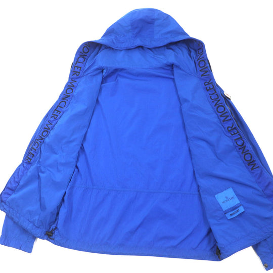 MONCLER Hoodie Main: 100% nylon blue MONTEINT SCIE mens 5 Used Authentic