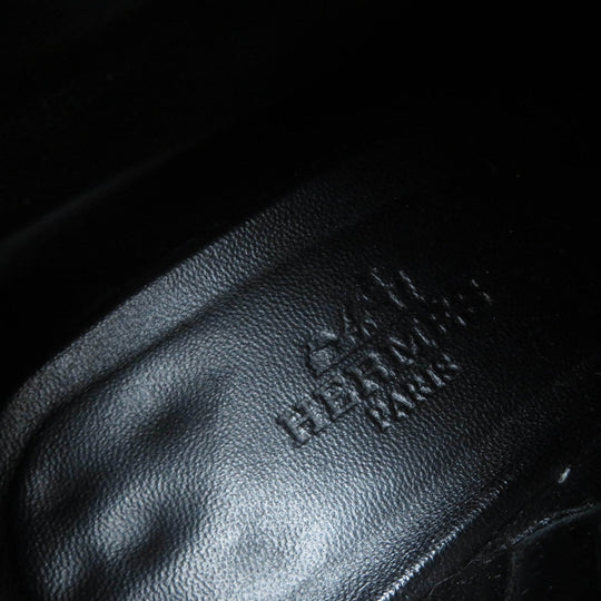 HERMES Ankle boots Main: Leather black Women 36 Used Authentic