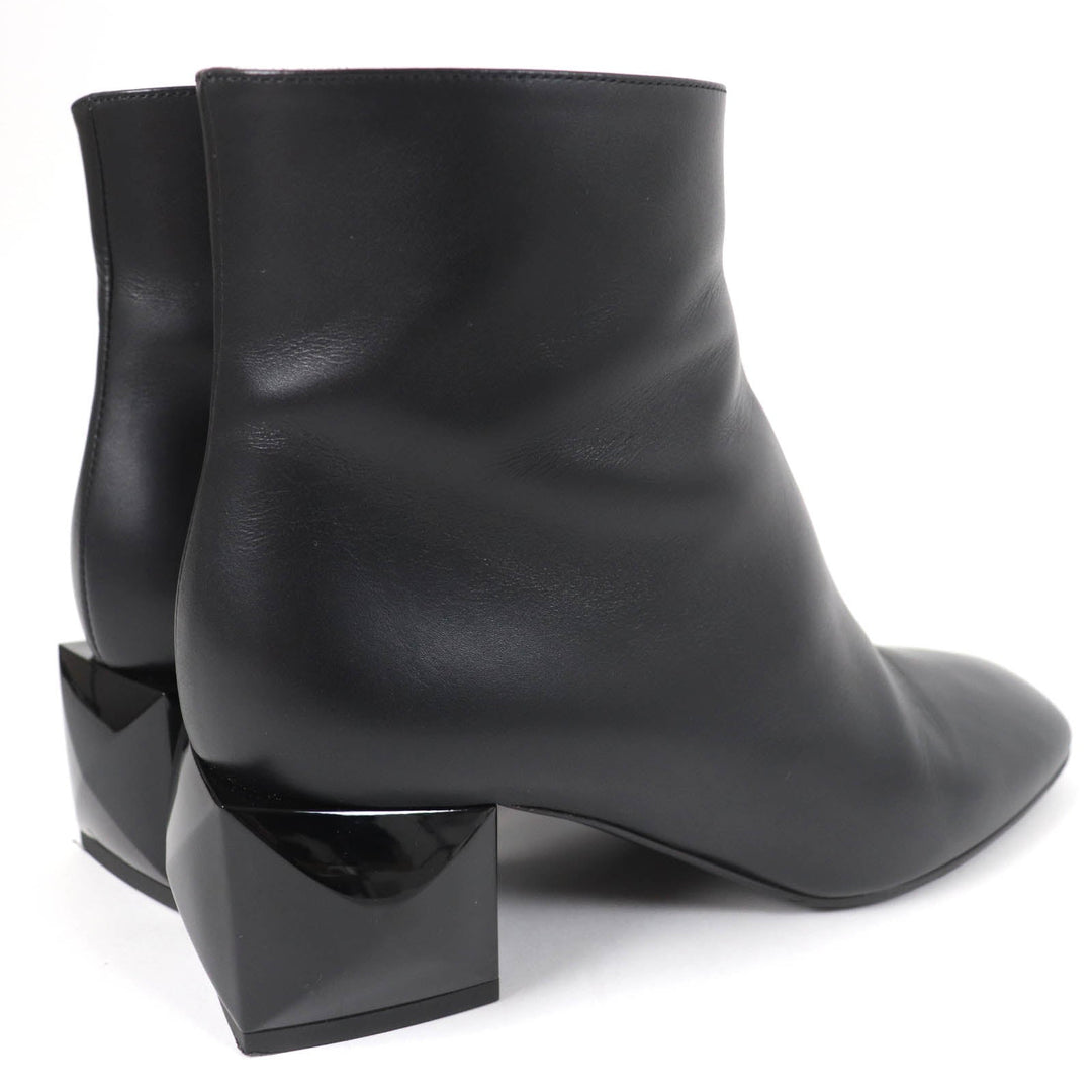 HERMES Ankle boots Main: Leather black Women 36 Used Authentic