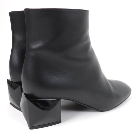 HERMES Ankle boots Main: Leather black Women 36 Used Authentic