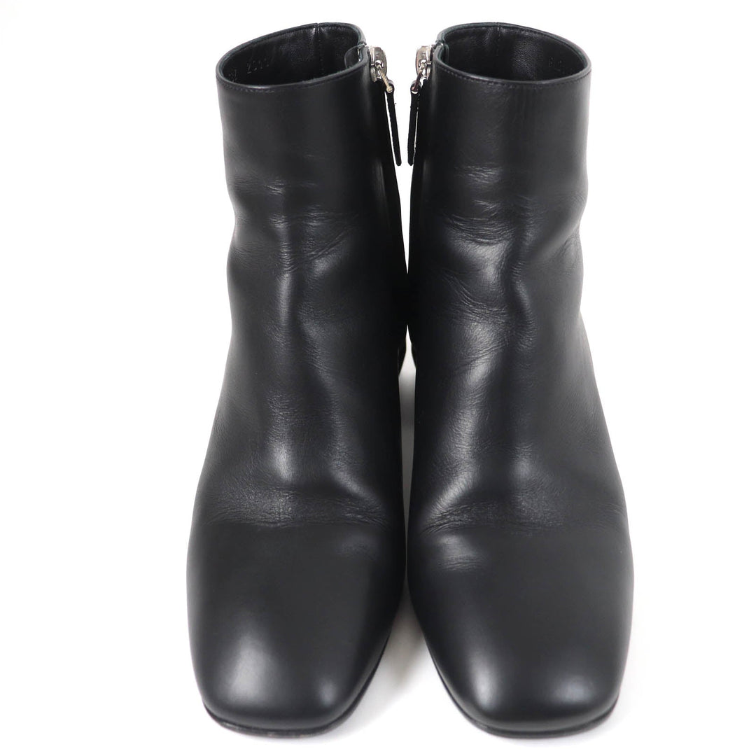 HERMES Ankle boots Main: Leather black Women 36 Used Authentic