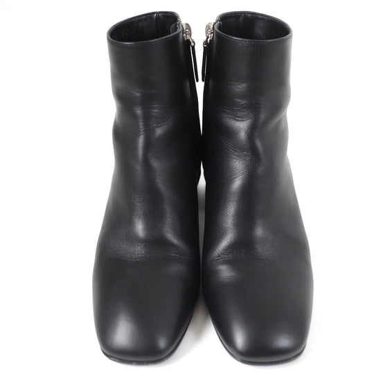 HERMES Ankle boots Main: Leather black Women 36 Used Authentic