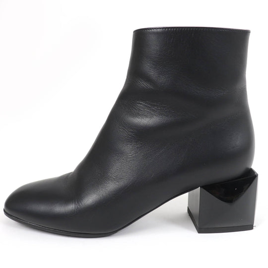 HERMES Ankle boots Main: Leather black Women 36 Used Authentic