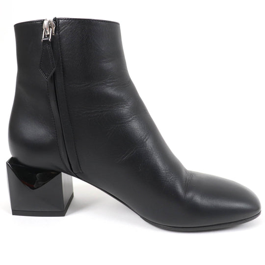 HERMES Ankle boots Main: Leather black Women 36 Used Authentic