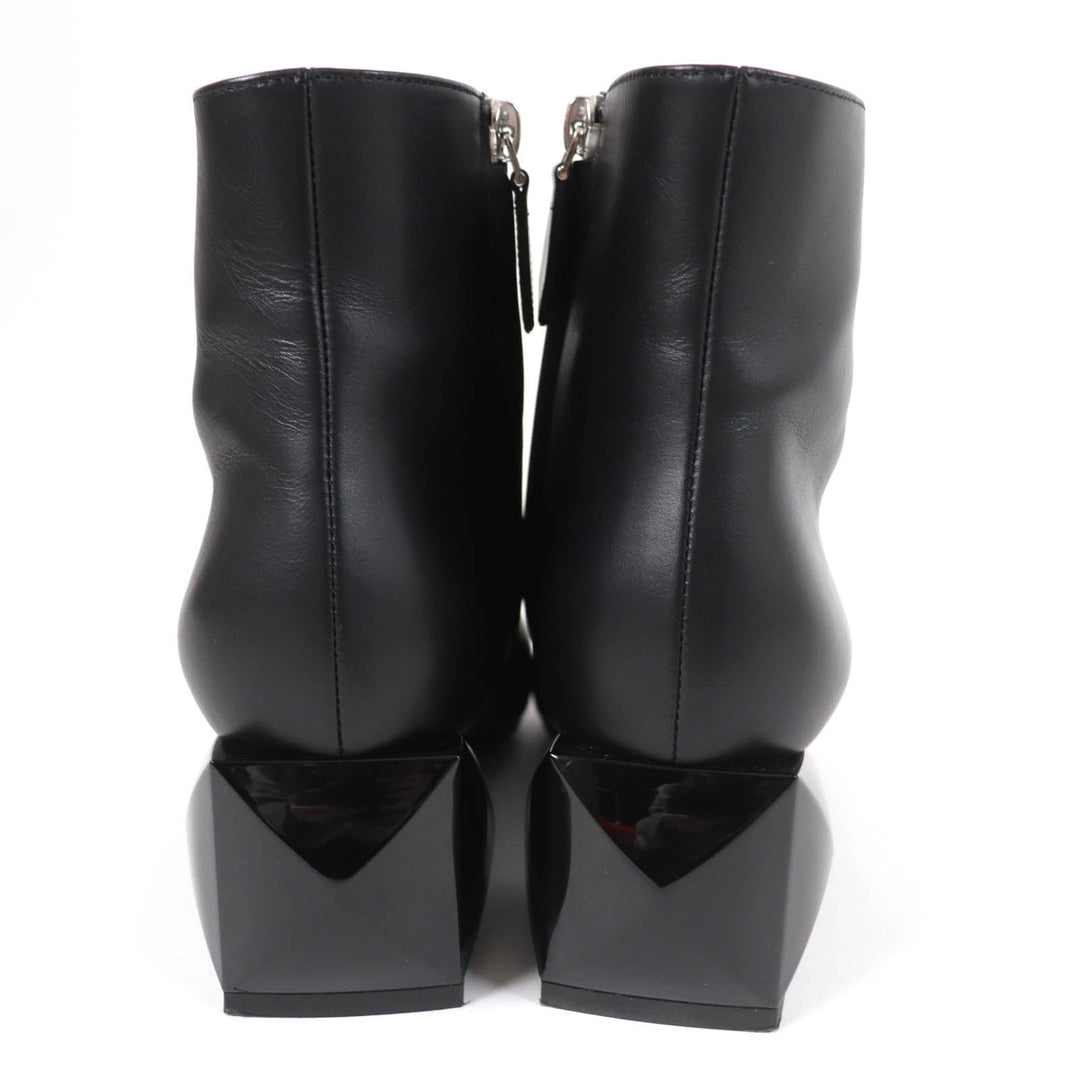 HERMES Ankle boots Main: Leather black Women 36 Used Authentic