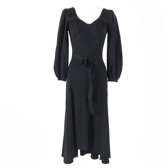 CHANEL one piece 05A P26224V01924 Main: 77% rayon, Main: 13% polyester, Main: 9% cashmere, Main: 1% polyester black Women 36 Used Authentic