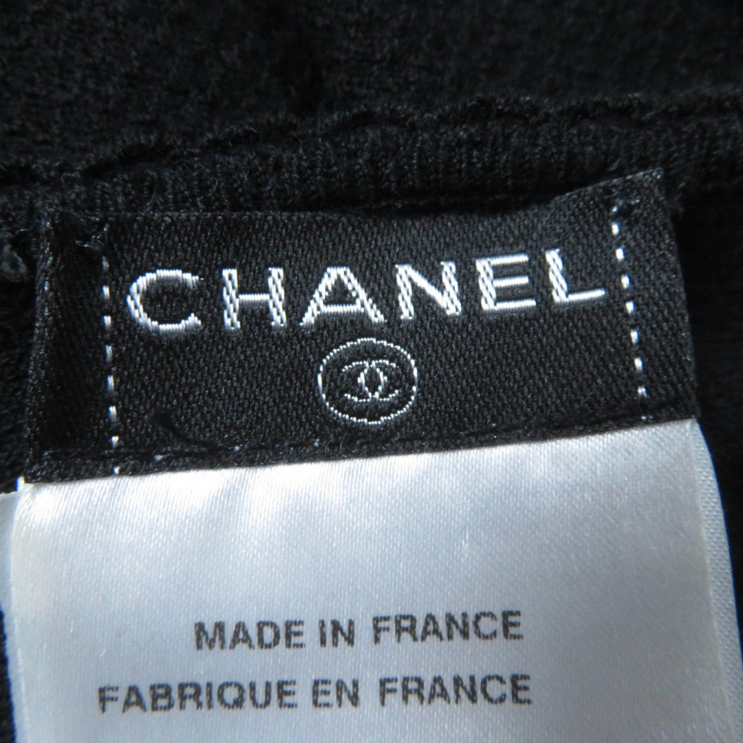 CHANEL one piece 05A P26224V01924 Main: 77% rayon, Main: 13% polyester, Main: 9% cashmere, Main: 1% polyester black Women 36 Used Authentic