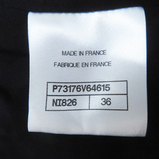 CHANEL Jacket 22A P73176 Outer material: 43% cotton, Outer material: 22% wool, Outer material: 13% cashmere, Outer material: 11% polyester, Outer material: 11% silk Black Red Yellow Women 36 Used Authentic