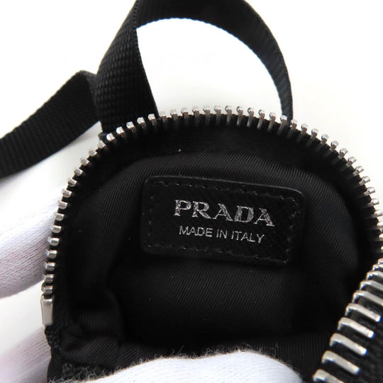 PRADA Pouch 1ZT016 Main: Nylon, Part: Rubber black Women Used Authentic