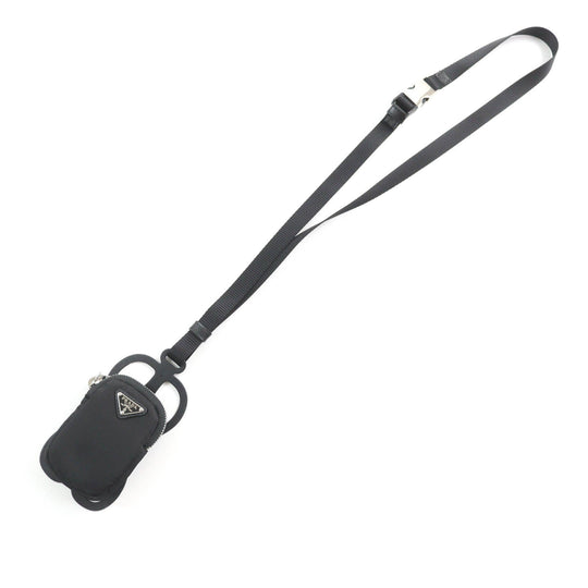 PRADA Pouch 1ZT016 Main: Nylon, Part: Rubber black Women Used Authentic