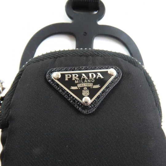 PRADA Pouch 1ZT016 Main: Nylon, Part: Rubber black Women Used Authentic
