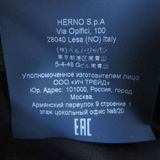 Herno down coat PI0848D Outer: 80% wool, Outer: 20% nylon, Outer: 100% nylon, Lining: 100% nylon, Filling: 90% down black Women 40 Used Authentic