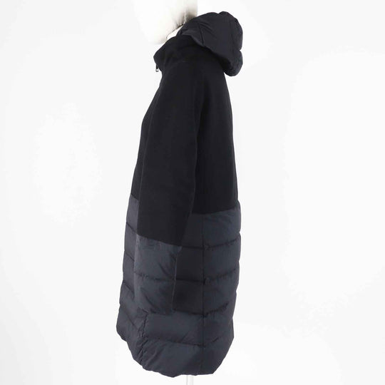 Herno down coat PI0848D Outer: 80% wool, Outer: 20% nylon, Outer: 100% nylon, Lining: 100% nylon, Filling: 90% down black Women 40 Used Authentic