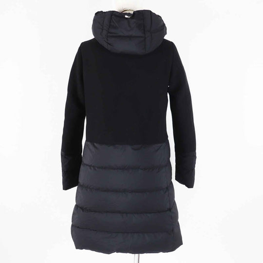 Herno down coat PI0848D Outer: 80% wool, Outer: 20% nylon, Outer: 100% nylon, Lining: 100% nylon, Filling: 90% down black Women 40 Used Authentic