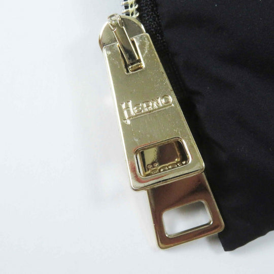 Herno down coat PI0848D Outer: 80% wool, Outer: 20% nylon, Outer: 100% nylon, Lining: 100% nylon, Filling: 90% down black Women 40 Used Authentic
