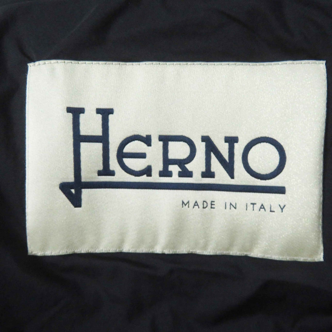 Herno down coat PI0848D Outer: 80% wool, Outer: 20% nylon, Outer: 100% nylon, Lining: 100% nylon, Filling: 90% down black Women 40 Used Authentic