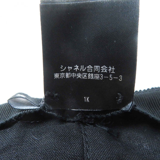 CHANEL cap 22B AA8562 Outer material: 68% cotton, Outer material: 23% wool, Outer material: 5% silk, Outer material: 3% polyester, Outer material: 1% polyamide (nylon) Black glitter Women M Used Authentic