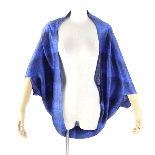 PLEATS PLEASE cardigan PP33-J0653 Main: 100% polyester blue Women No size listed Used Authentic