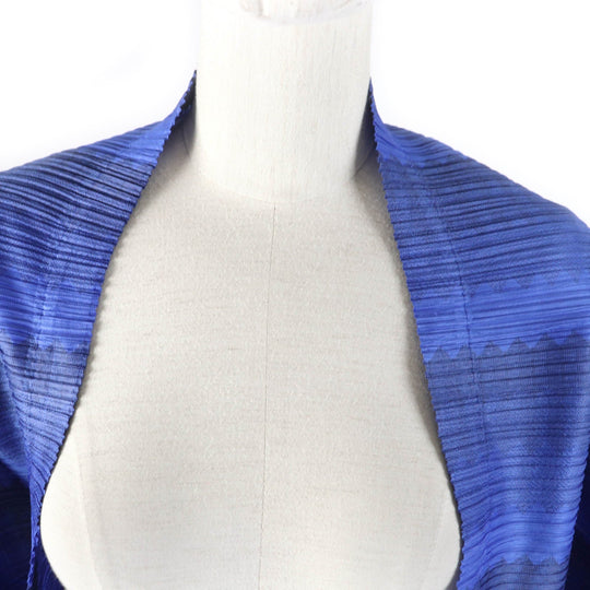 PLEATS PLEASE cardigan PP33-J0653 Main: 100% polyester blue Women No size listed Used Authentic