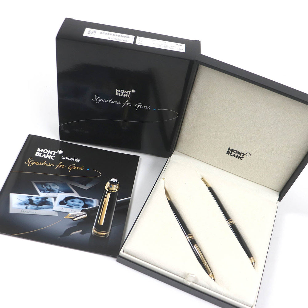 MONTBLANC Ballpoint pen Main: Precious resin, Part: Sapphire Black gold mens Used Authentic