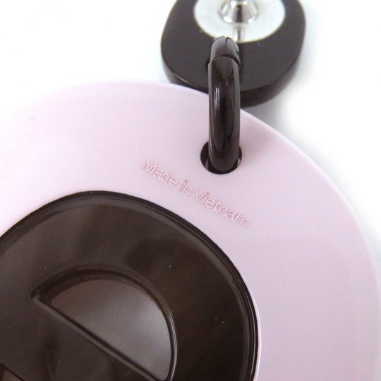 HERMES Pierce Main: Buffalo horn Pink Brown Black Fidelio Village PM Women Used Authentic