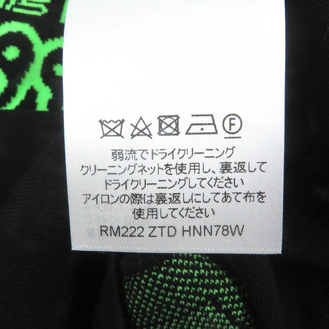 LOUIS VUITTON Short sleeve knit 1AAGO4 Main: 89% cotton, Main: 11% nylon Black green mens M Used Authentic