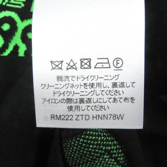LOUIS VUITTON Short sleeve knit 1AAGO4 Main: 89% cotton, Main: 11% nylon Black green mens M Used Authentic