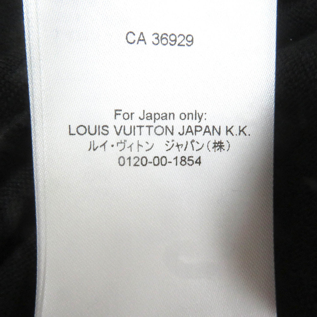 LOUIS VUITTON Short sleeve knit 1AAGO4 Main: 89% cotton, Main: 11% nylon Black green mens M Used Authentic