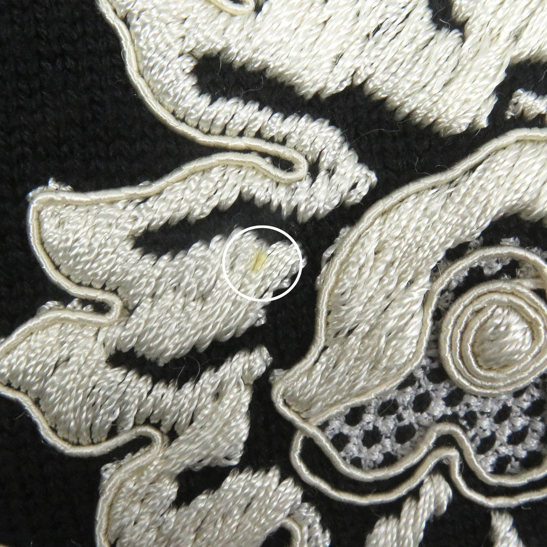 DOLCE&GABBANA sweater GX399Z Main: 100% wool, part: 46% rayon, part: 30% polyester, part: 25% cotton black mens 50 Used Authentic