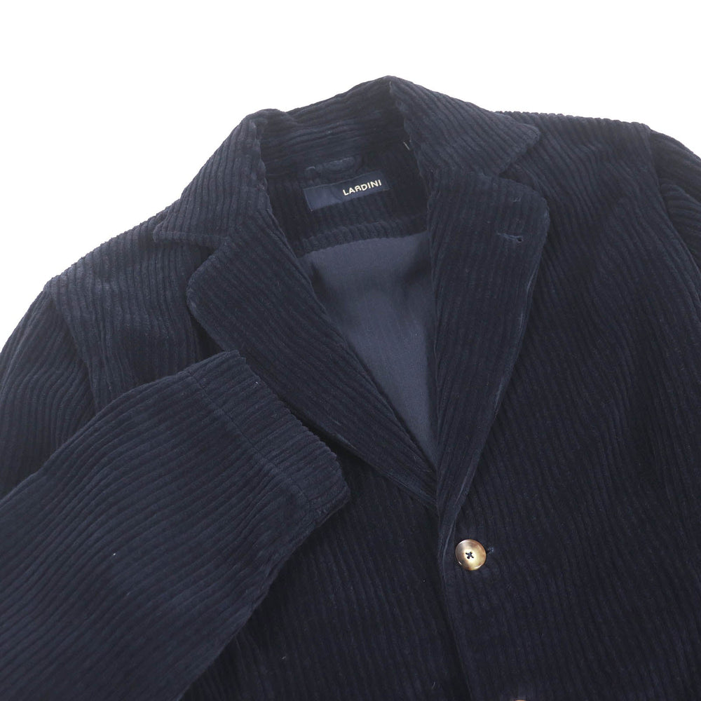LARDINI tailored jacket Main: 100% cotton Dark navy JNAMA mens M Used Authentic