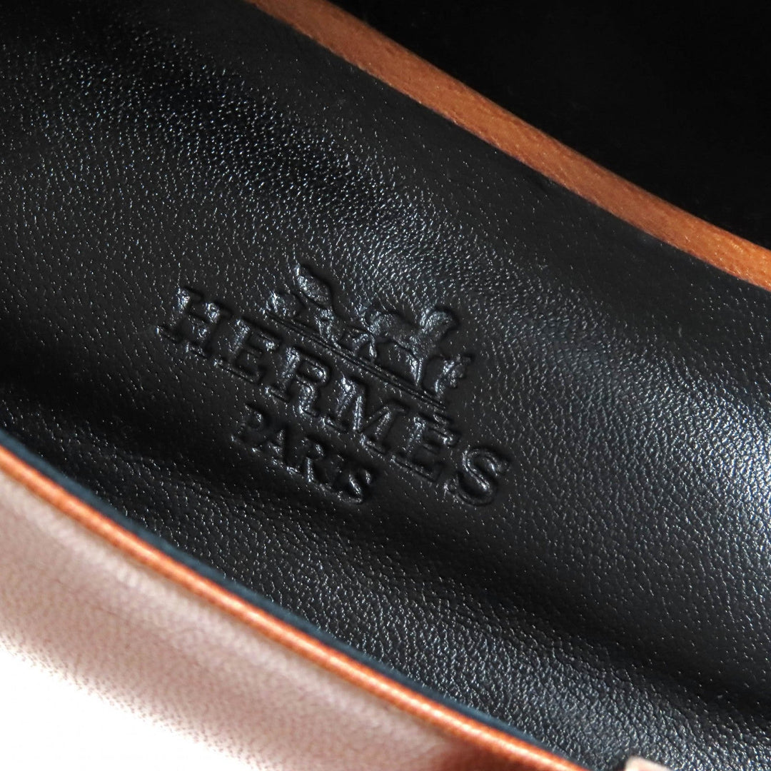 HERMES Ballet shoes 242047Z Main: Leather Maron Alzan Jane Women 36 Used Authentic