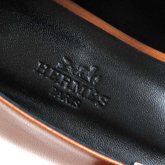 HERMES Ballet shoes 242047Z Main: Leather Maron Alzan Jane Women 36 Used Authentic